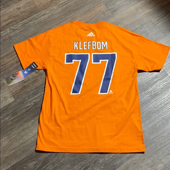 Edmonton Oilers autographed T-shirt size L NWT - Picture 4 of 4